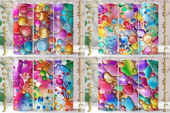 Download 20 Oz Abstract Watercolor Tumbler - Color Collection