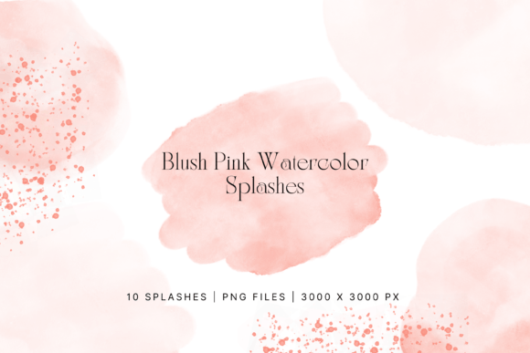 Download Blush Pink Watercolor Splash, Splatter - Splat Collection