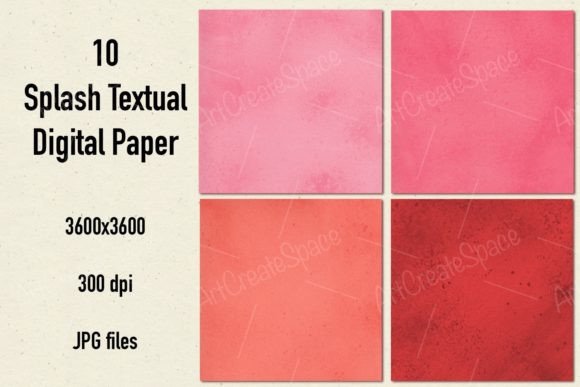 Download Watercolor Splash Digital Paper - Color Collection